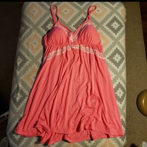 Victoria's Secret Pink Babydoll Nightgown Like New Size Large